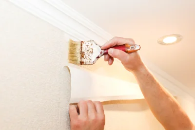 Pose de papier peint à Ménetreuil — revêtements muraux et toiles de verre